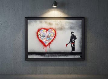 LURNC LXX - Urban Vibe: The Painter gerahmte Urban Art, Antiek en Kunst