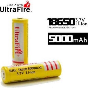 UltraFire 18650 3.7V 5000 MAH Lithium oplaadbare batterij -, Verzenden, Nieuw