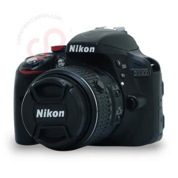 Nikon D3300 zwart + Nikon 18-55mm 3.5-5.6 G DX VR II AF-S..., Ophalen of Verzenden, Zo goed als nieuw, Spiegelreflex, Nikon
