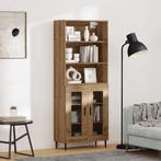 vidaXL buffetkast Artisan Eiken 69,5 x 34 x 180 cm, Huis en Inrichting, Minder dan 50 cm, Verzenden, Nieuw, Minder dan 100 cm