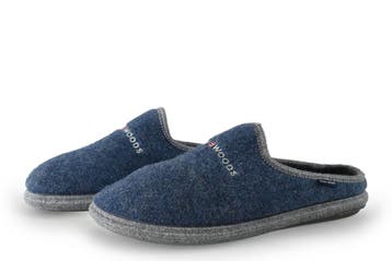 River Woods Pantoffels in maat 43 Blauw, Zo goed als nieuw, Pantoffels of Sloffen, River Woods, Verzenden