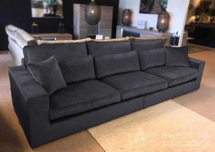 Bank XL Terheijden - rechte banken - Antraciet, Huis en Inrichting, Banken | Bankstellen, Nieuw, Stof