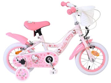 Hello Kitty Kinderfiets - Meisjes - 12 inch - Roze - Twee, Verzenden, Nieuw, 14 inch of minder