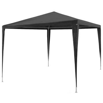 vidaXL Partytent 3x3 m PE antraciet, Tuin en Terras, Verzenden, Nieuw, Partytent