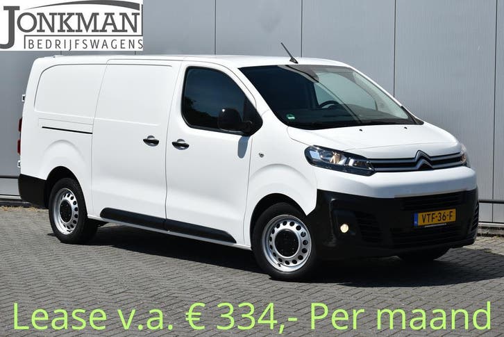 Citroen Jumpy 2.0 HDI 123 Pk L3H1 Camera Navi Apple Trekhaak, Auto's, Voorwielaandrijving, Stof, Gebruikt, Wit