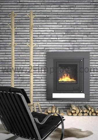 Aquaflame 17 inbouw cv-houtkachel Plat Handmatige bediening, Verzenden, Nieuw