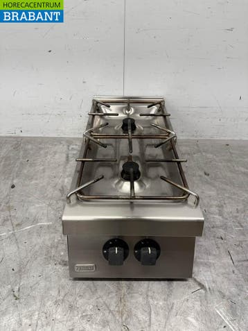 RVS Zanussi 2 Pits Opzet Fornuis GAS Horeca, Ophalen of Verzenden, Gebruikt