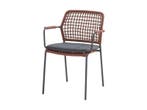 Taste by 4so barista stapelbare tuinstoel rope terracotta, Nieuw, Overige materialen, Stoel, Tuinset