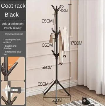 Staande Kapstok Boomtakdesign – Stevig Kunststof en Metaal, Huis en Inrichting, Verzenden, Nieuw