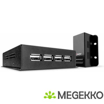 Lindy 42681 Network transmitter & receiver Zwart, Verzenden, Nieuw