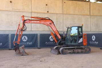 Veiling: Rupsgraafmachine Hitachi Zaxis ZX85USB-6 Diesel 42k, Ophalen, Graafmachine