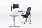 Hoekbureau ronde zit TUBE grijs-wit 200x160, Ophalen of Verzenden, Nieuw in verpakking