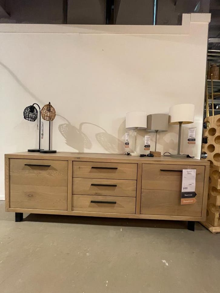 Dressoir Aleno - Pronto Wonen, Huis en Inrichting, Kasten | Dressoirs, Nieuw, Eikenhout, Ophalen of Verzenden