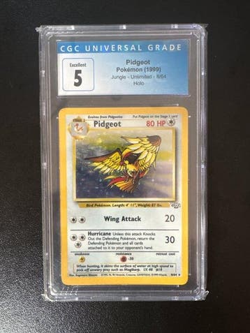 Pokémon - 1 Graded card - Pidgeot 8/64 Foil - CGC 5, Hobby en Vrije tijd, Nieuw