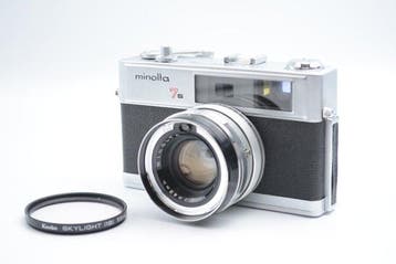 Minolta Hi-Matic 7s with Rokkor-PF 1.8/45mm | Meetzoeker, Audio, Tv en Foto, Fotocamera's Analoog, Nieuw