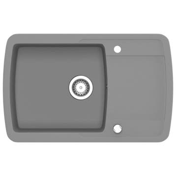 Inbouw Gootsteen Grijs | 35% Korting | Tweedekansje, Huis en Inrichting, Zo goed als nieuw, Minder dan 100 cm, Grijs, 25 tot 50 cm