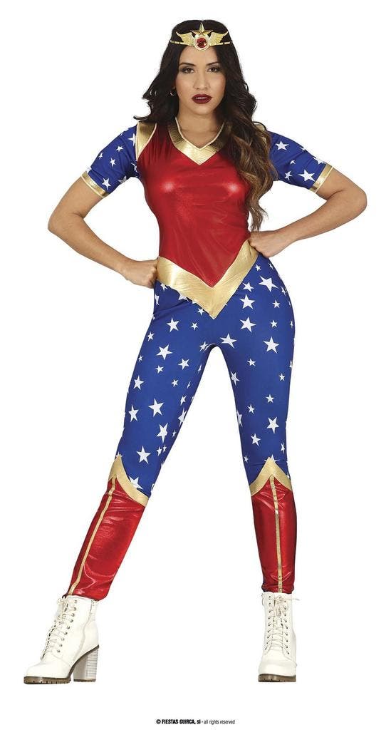 Captain America kostuum dames 2.0, Hobby en Vrije tijd, Feestartikelen, Feestartikel, Nieuw, Verzenden