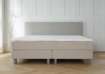 ACTIE! Boxspring Malaga 160 200 Beige, Verzenden, Beige, 200 cm, Modern