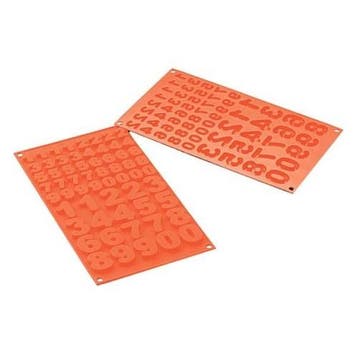 Silikomart Chocolademal Cijfers (0 t/m 9) 1,5x2 / 2,5x3,5 cm, Hobby en Vrije tijd, Verzenden, Nieuw