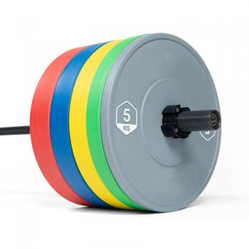 Rubber Halterschijf 25kg | Staal/Rubber | Beste Prijs, Ophalen of Verzenden, Nieuw, Armen, Halterschijven