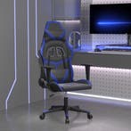 vidaXL Gamestoel kunstleer zwart en blauw, Verzenden, Nieuw, Blauw