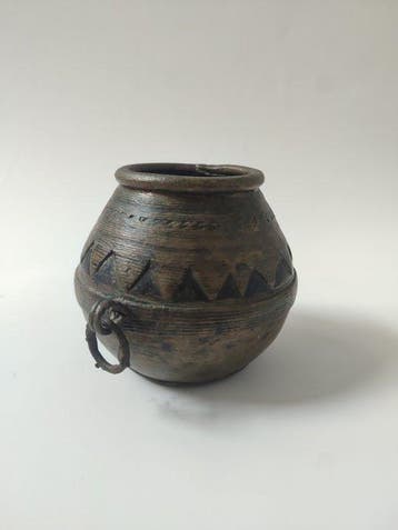 Beker - Lota - Messing - tribale Indiase metaal