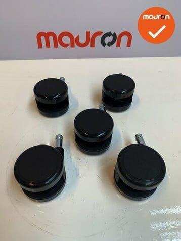 Set (van 5 stuks) Grahl Xenium bureaustoel wielen - zacht..., Werkplek, Ophalen of Verzenden, Gebruikt, Overige typen