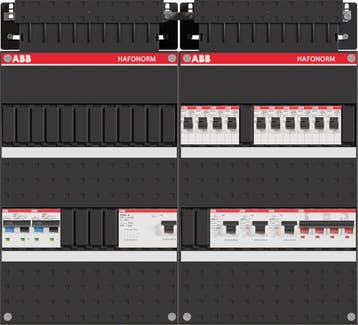 ABB Hafonorm PV-WP-Groepenkast | HS 40A - 10 groepen 4 x ALS, Ophalen of Verzenden, Nieuw, Groepenkast