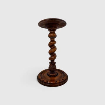 Bijzettafel - Eik - houten sokkel