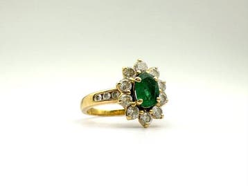 Zonder minimumprijs - Ring - 18 karaat Geel goud - 0.30ct., Sieraden, Tassen en Uiterlijk, Ringen, Nieuw