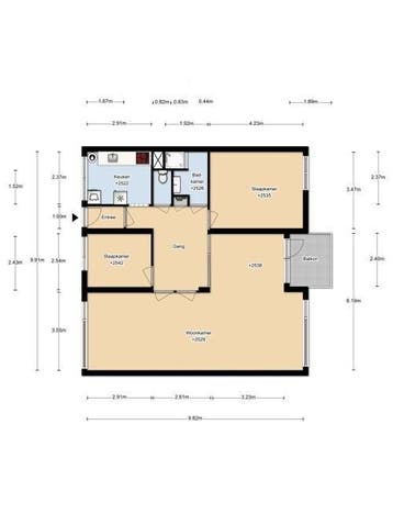 Te Huur 3 Kamer Appartement Kroesmeestersdreef In Maastricht, Direct bij eigenaar, Limburg, Maastricht, Appartement