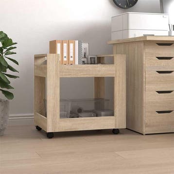 vidaXL Bureaukastje 60x45x60 cm bewerkt hout sonama, Huis en Inrichting, Verzenden, Nieuw
