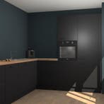 Zwarte keuken Portland 78646, Verzenden, Nieuw