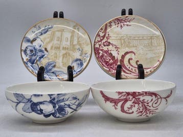 Villeroy & Boch - 4-teiliges Set Schalen und Teller – Bone