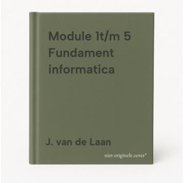 Module 1t/m 5 Fundament informatica - J. van de Laan, Boeken, Verzenden, Gelezen, J. van de Laan