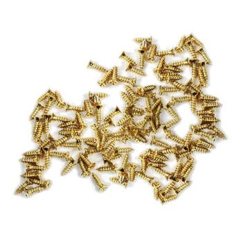 Set van 300 mini schroefjes (2.5x10 mm, verzonken, goudkleu, Ophalen of Verzenden, Nieuw