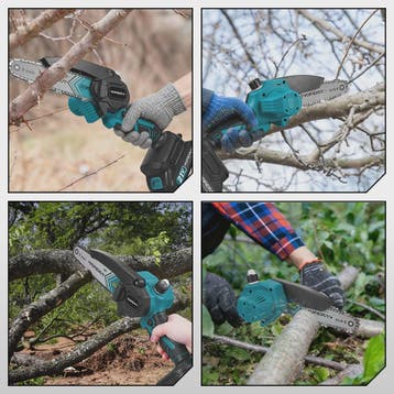 YOFIDRA 6-Inch Snoerloze Elektrische Kettingzaag - Krachtig, Verzenden, Nieuw