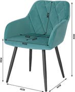 24goodz Eetkamerstoel met Armleuning - Ergonomisch Ontwerp -, Huis en Inrichting, Stoelen, Verzenden, Nieuw