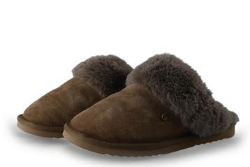 Warmbat Pantoffels in maat 39 Beige, Kleding | Dames, Schoenen, Verzenden, Beige, Zo goed als nieuw, Pantoffels of Sloffen