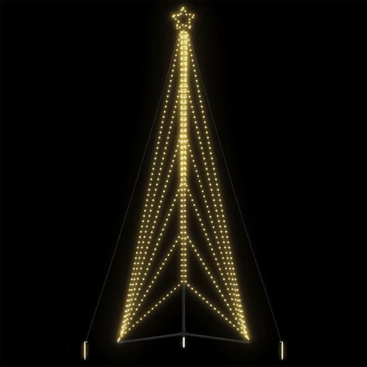 vidaXL LED-kerstboom 861 LEDs warm wit 478 cm, Diversen, Kerst, Nieuw, Verzenden