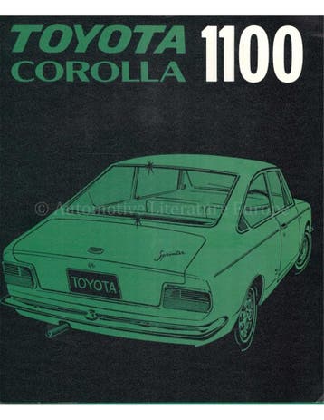 1968 TOYOTA COROLLA 1100 SPRINTER PERSMAP NEDERLANDS, Nieuw, Toyota, Author