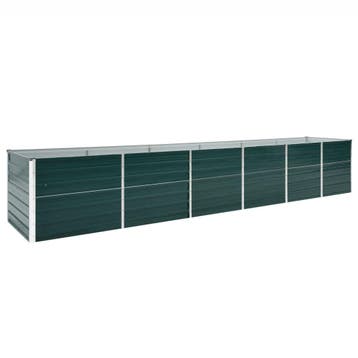 vidaXL Plantenbak verhoogd 480x80x77 cm gegalvaniseerd staal, 100 cm of meer, Verzenden, Nieuw, Metaal