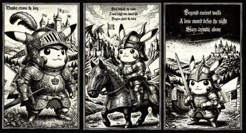 Æ (XX-XXI) - BUNDLE!! Pikachu: Knights of the Thunder, Nieuw