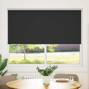 vidaXL Rolgordijn verduisterend 164,4 x 175 cm stofbreedte, Verzenden, Nieuw, Zwart