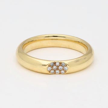 Ring - 18 karaat Geel goud Diamant (Natuurlijk), Nieuw