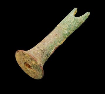 Bronstijd Brons Zwaardhandvat - 130 mm (Zonder minimumprijs)