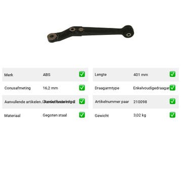 Draagarm Vooras links Buiten Onder Lada 1200-1500 1500, Verzenden, Nieuw, Lada