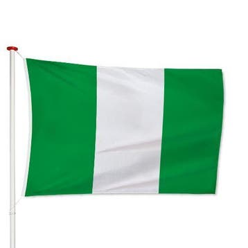 Nigeriaanse Vlag 40x60cm, Verzenden, Nieuw