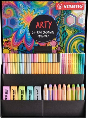 STABILO BOSS ORIGINAL Creative ARTY Mix Set In Luxe Box, Nieuw