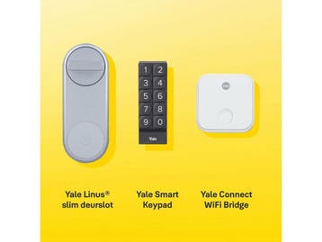 Yale Linus® - Slim Deurslot - Sleutelloze toegang - Zilver, Verzenden, Nieuw